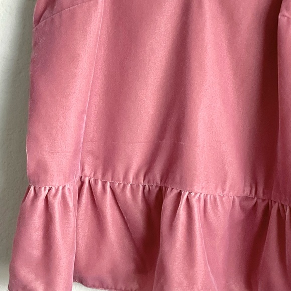 \J. Crew\ Velvet Peplum Top in Pink - Picture 6 of 12